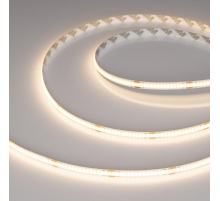 Светодиодная лента Arlight 8W/m 320LED/m CSP теплый белый 50М COB-X320-8mm 48V Warm3000 043244