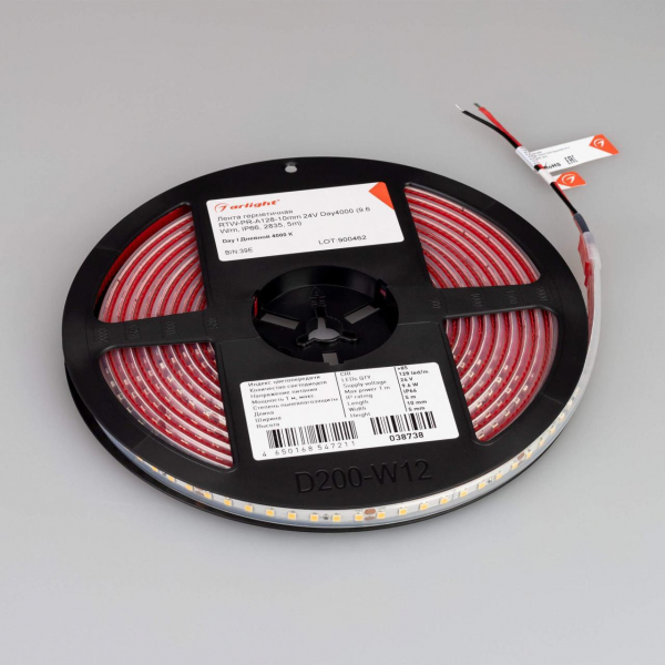 Светодиодная лента Alright 9,6W/m 128LED/m 2835SMD дневной белый 5M 038738 Светодиодная лента Alright 9,6W/m 128LED/m 2835SMD дневной белый 5M 038738