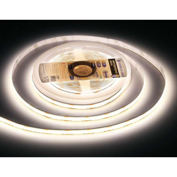 Светодиодная лента Ambrella Light 10W/m 320LED/m COB дневной белый 5M GS4652 Светодиодная лента Ambrella Light 10W/m 320LED/m COB дневной белый 5M GS4652
