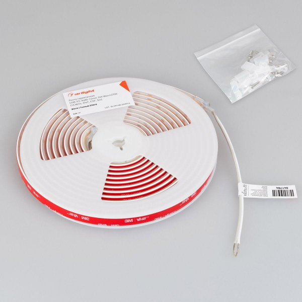 Светодиодная влагозащищенная лента Arlight 5W/m 480Led/m CSP теплый белый 5M герметичная COB-PS-X480-12mm 24V Warm2700 041784(1) Светодиодная влагозащищенная лента Arlight 5W/m 480Led/m CSP теплый белый 5M герметичная COB-PS-X480-12mm 24V Warm2700 041784(1)