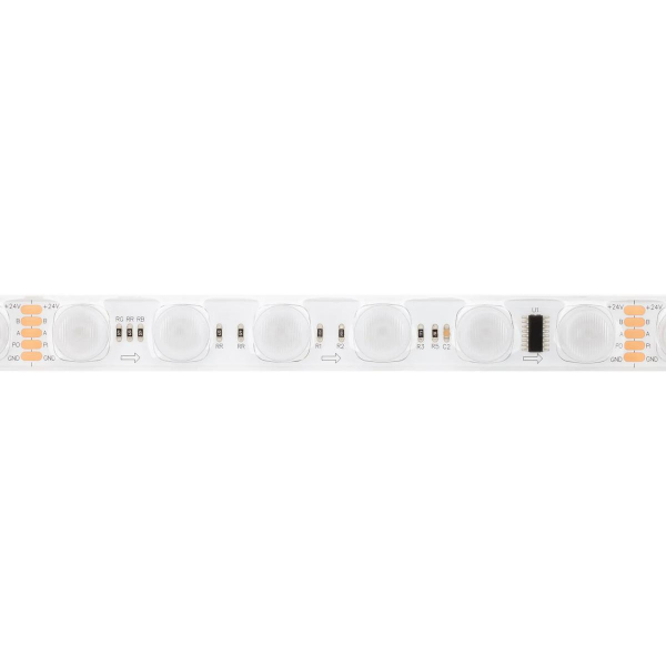 Светодиодная лента герметичная Arlight 20W/m 36LED/m 3030SMD разноцветный 5М DMX-FLT-PS-S36-23mm 24V 038297 Светодиодная лента герметичная Arlight 20W/m 36LED/m 3030SMD разноцветный 5М DMX-FLT-PS-S36-23mm 24V 038297