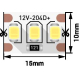 Светодиодная лента SWG 22W/m 204Led/m 2835SMD холодный белый 5M SWG2204-12-22-W-M 009457