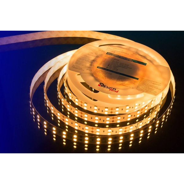 Светодиодная влагозащищенная лента DesignLed 28,8W/m 120LED/m 5050SMD теплый белый 5M 000523