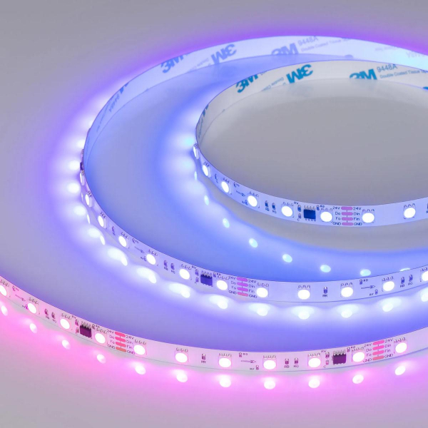 Светодиодная лента Arlight 12W/m 60LED/m 5060SMD разноцветный 5М SPI-B60-10mm 24V 039180 Светодиодная лента Arlight 12W/m 60LED/m 5060SMD разноцветный 5М SPI-B60-10mm 24V 039180