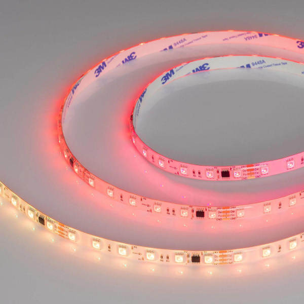 Светодиодная лента Arlight 12W/m 60LED/m 5060SMD разноцветный 5М SPI-SE-B60-10mm 24V 039601 Светодиодная лента Arlight 12W/m 60LED/m 5060SMD разноцветный 5М SPI-SE-B60-10mm 24V 039601