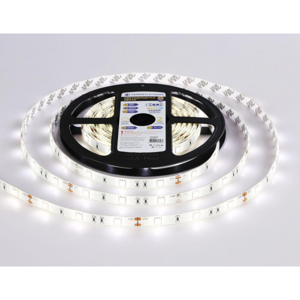 Светодиодная влагозащищенная лента Ambrella Light 7,2W/m 30LED/m 5050SMD дневной белый 5M GS1902 Светодиодная влагозащищенная лента Ambrella Light 7,2W/m 30LED/m 5050SMD дневной белый 5M GS1902