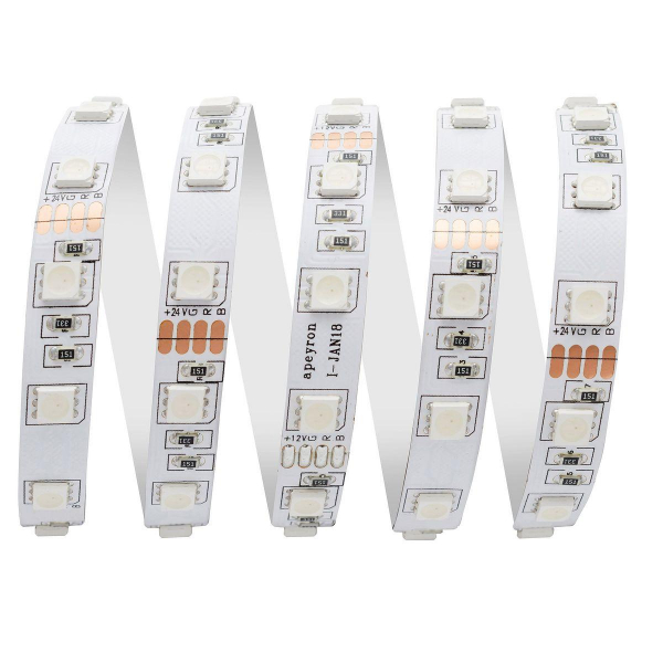 Светодиодная лента Apeyron 15W/m 60LED/m 5050SMD разноцветная 5M 00-337 Светодиодная лента Apeyron 15W/m 60LED/m 5050SMD разноцветная 5M 00-337