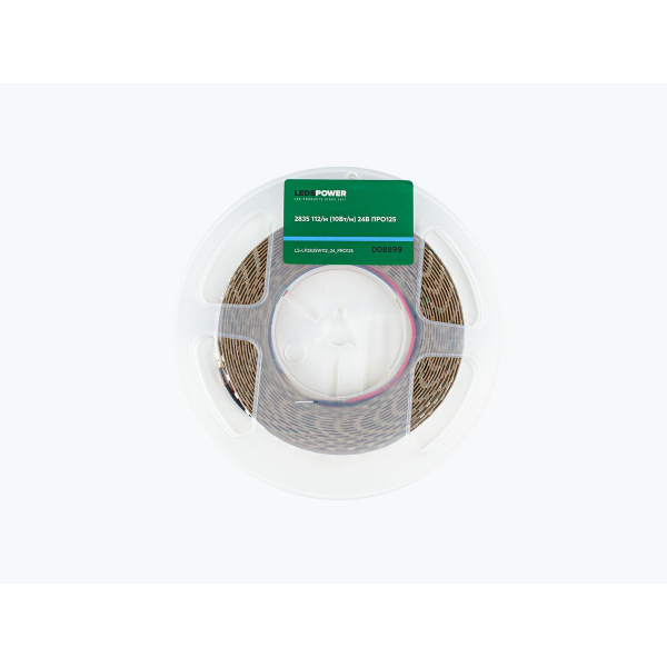 Светодиодная лента LEDS POWER 2835 112/м (10Вт/м) 24В холодная, серия ПРО125 008899 Светодиодная лента LEDS POWER 2835 112/м (10Вт/м) 24В холодная, серия ПРО125 008899