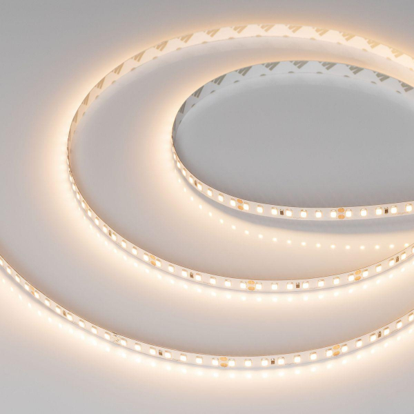 Светодиодная лента Arlight 5W/m 140Led/m 2835SMD теплый белый 5M UL-A140-8mm 24V Warm3000 046981 Светодиодная лента Arlight 5W/m 140Led/m 2835SMD теплый белый 5M UL-A140-8mm 24V Warm3000 046981