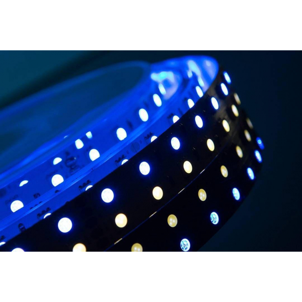 Светодиодная влагозащищенная лента DesignLed 28,8W/m 120LED/m 5050SMD разноцветный/холодный белый 5M 000514 Светодиодная влагозащищенная лента DesignLed 28,8W/m 120LED/m 5050SMD разноцветный/холодный белый 5M 000514