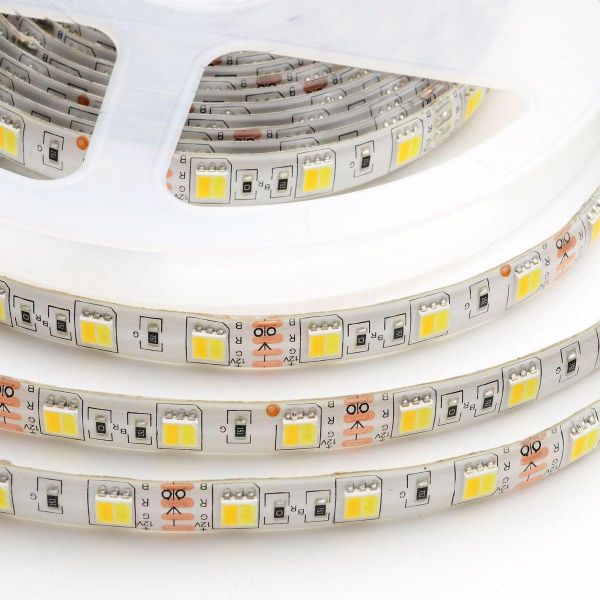Светодиодная влагозащищенная лента Apeyron 14,4W/m 60LED/m 5050SMD холодный белый/теплый белый 5M 00-117 Светодиодная влагозащищенная лента Apeyron 14,4W/m 60LED/m 5050SMD холодный белый/теплый белый 5M 00-117