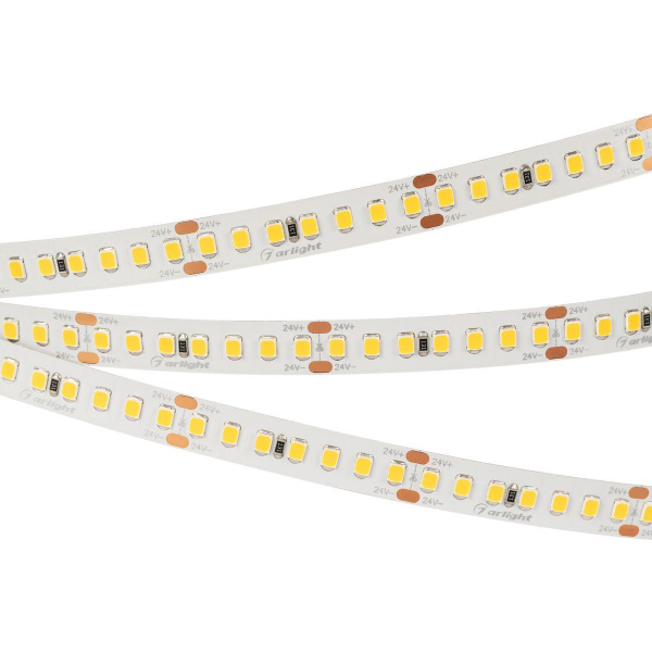 Светодиодная лента Arlight 17W/m 168Led/m 2835SMD теплый белый 5M UL-A168-10mm 24V Warm3500 042325 Светодиодная лента Arlight 17W/m 168Led/m 2835SMD теплый белый 5M UL-A168-10mm 24V Warm3500 042325