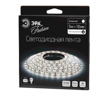 Светодиодная влагозащищенная лента ЭРА 14,4W/m 60LED/m 5050SMD холодный белый 5M LS5050-60LED-IP65-W-5m C0043047