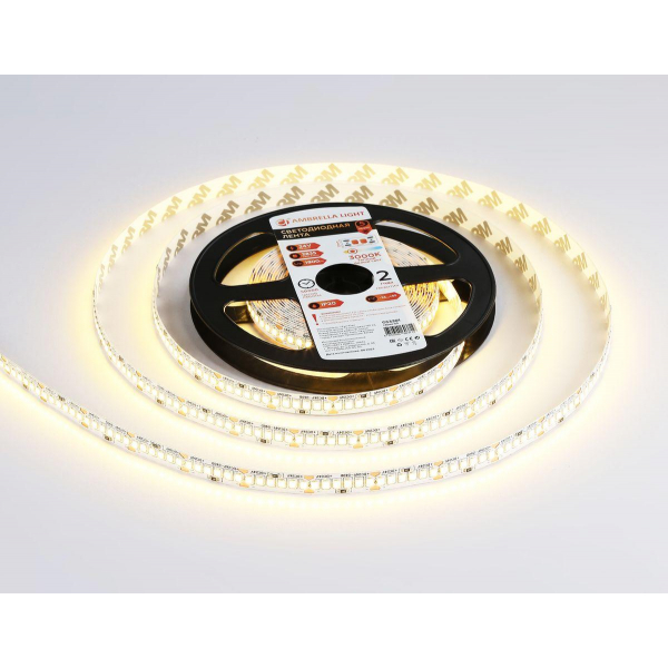Светодиодная лента Ambrella Light 18W/m 240LED/m 2835SMD теплый белый 5M GS3301 Светодиодная лента Ambrella Light 18W/m 240LED/m 2835SMD теплый белый 5M GS3301