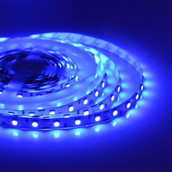 Светодиодная лента Apeyron 14,4W/m 60LED/m 5050SMD синий 5M 00-50 Светодиодная лента Apeyron 14,4W/m 60LED/m 5050SMD синий 5M 00-50