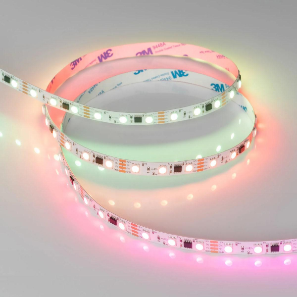 Светодиодная лента Arlight 12W/m 60LED/m 5060SMD разноцветный 5М SPI-B60-10mm 12V 039179 Светодиодная лента Arlight 12W/m 60LED/m 5060SMD разноцветный 5М SPI-B60-10mm 12V 039179