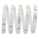 Светодиодная лента Apeyron 4,8W/m 60LED/m 3528SMD холодный белый 3M 206BL