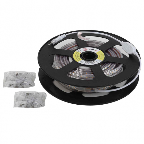 Светодиодная влагозащищенная лента ЭРА 4,8W/m 60LED/m 5050SMD 2700K 20M LS2835-4,8-60-220-2700К-IP67-20m Б0043094 Светодиодная влагозащищенная лента ЭРА 4,8W/m 60LED/m 5050SMD 2700K 20M LS2835-4,8-60-220-2700К-IP67-20m Б0043094