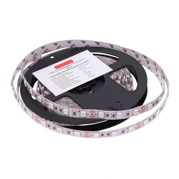 Светодиодная лента SWG 14,4W/m 60LED/m 5050SMD красный 5M 002336 Светодиодная лента SWG 14,4W/m 60LED/m 5050SMD красный 5M 002336