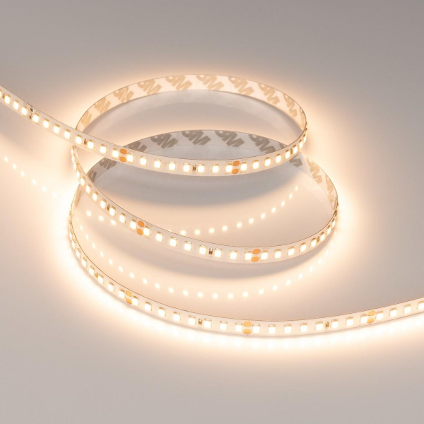 Светодиодная лента Arlight 12W/m 160LED/m 2835SMD теплый белый 5M UL-A160-8mm 24V Warm2700 040012 Светодиодная лента Arlight 12W/m 160LED/m 2835SMD теплый белый 5M UL-A160-8mm 24V Warm2700 040012
