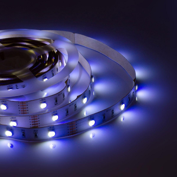 Светодиодная лента Apeyron 7,2W/m 30LED/m 5050SMD разноцветная/холодный белый 5M 00-100 Светодиодная лента Apeyron 7,2W/m 30LED/m 5050SMD разноцветная/холодный белый 5M 00-100