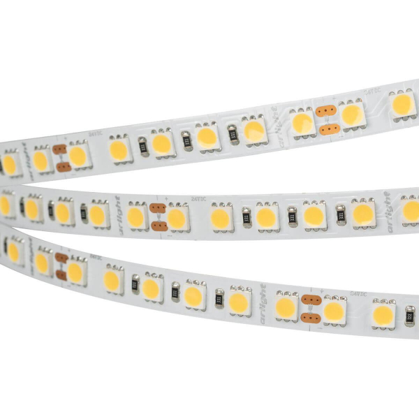 Светодиодная лента Arlight 23W/m 96LED/m 5060SMD теплый белый 5M RT-B96-10mm 24V Warm2700 017425(2) Светодиодная лента Arlight 23W/m 96LED/m 5060SMD теплый белый 5M RT-B96-10mm 24V Warm2700 017425(2)