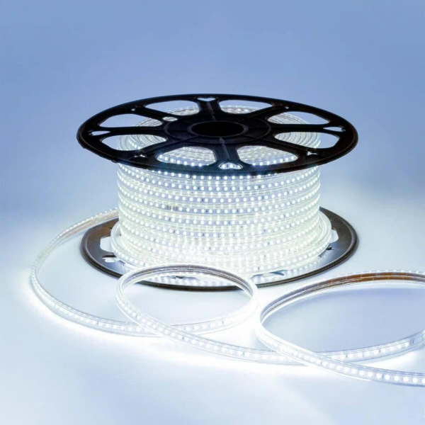 Светодиодная влагозащищенная лента OGM 7W/m 120LED/m 2835SMD холодный белый 50M O17-09 Светодиодная влагозащищенная лента OGM 7W/m 120LED/m 2835SMD холодный белый 50M O17-09