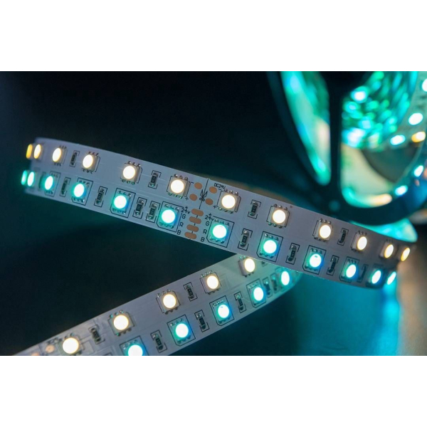 Светодиодная лента SWG 28,8W/m 120Led/m 5050SMD RGB/теплый белый 5M SWG5120-24-28.8-RGBWW-М 009256