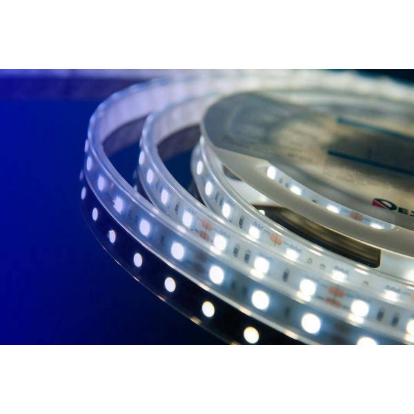 Светодиодная влагозащищенная лента DesignLed 14,4W/m 60LED/m 5050SMD холодный белый 5M 000518 Светодиодная влагозащищенная лента DesignLed 14,4W/m 60LED/m 5050SMD холодный белый 5M 000518