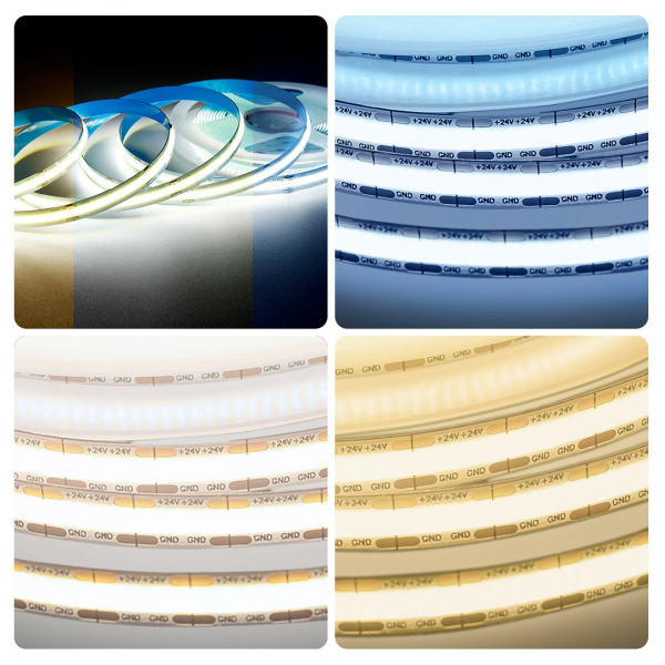 Светодиодная лента Apeyron 11W/m 504LED/m COB теплый/холодный белый 5M 224ОО Светодиодная лента Apeyron 11W/m 504LED/m COB теплый/холодный белый 5M 224ОО