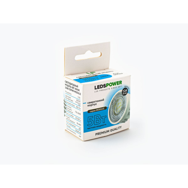 Светодиодный модуль LEDS POWER 5Вт 6500К 220В серия MODULE 007762 Светодиодный модуль LEDS POWER 5Вт 6500К 220В серия MODULE 007762