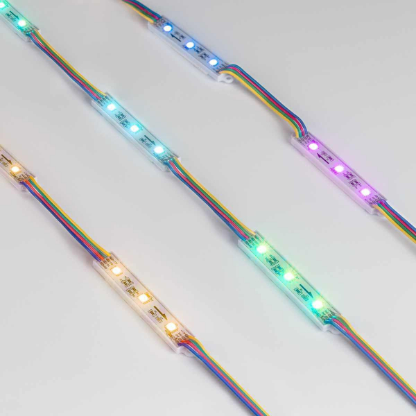 Светодиодный модуль Arlight SPI-B3 12V RGB-RAM 036824 Светодиодный модуль Arlight SPI-B3 12V RGB-RAM 036824
