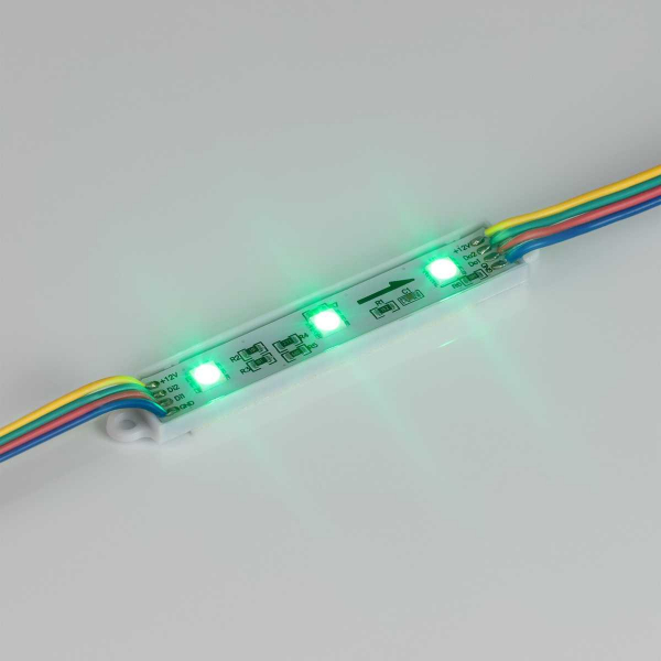 Светодиодный модуль Arlight SPI-B3 12V RGB-RAM 036824 Светодиодный модуль Arlight SPI-B3 12V RGB-RAM 036824