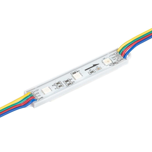 Светодиодный модуль Arlight SPI-B3 12V RGB-RAM 036824 Светодиодный модуль Arlight SPI-B3 12V RGB-RAM 036824