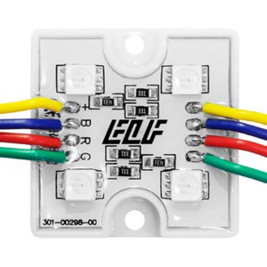 Модуль светодиодный ELF 4SMD диода 5050, 12В, RGB, тип В, корпус glue ELF-4SMD5050RGB Type B gl
