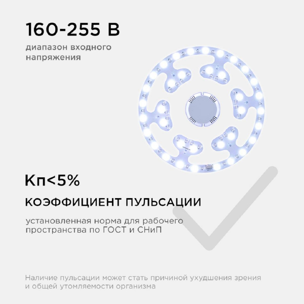 Светодиодный модуль Apeyron со встроенным драйвером 02-71 Светодиодный модуль Apeyron со встроенным драйвером 02-71