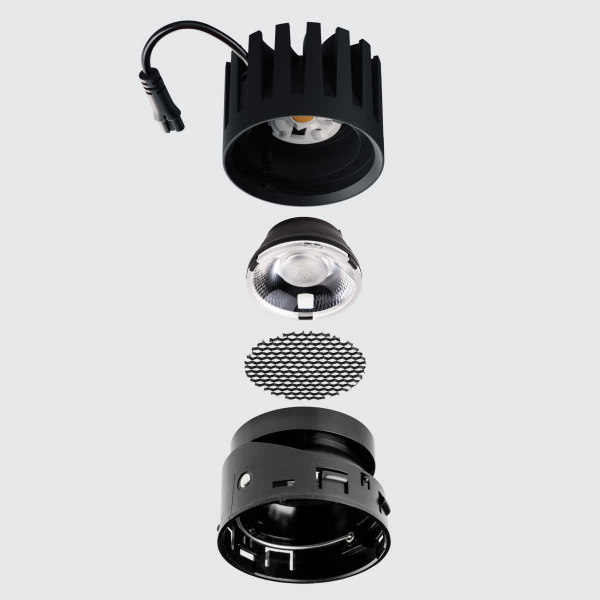 Модуль профессиональный светодиодный диммируемый 7W/12W 24° 2700K в сборе с суппортом с углом наклона до 30° Lightstar Stella Pro 075092