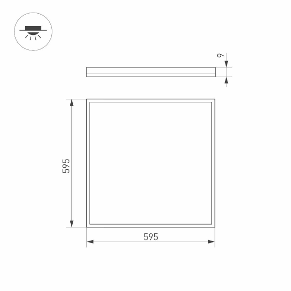 Встраиваемая светодиодная панель Arlight DL-INTENSO-S600x600-40W Warm3000 038430 Встраиваемая светодиодная панель Arlight DL-INTENSO-S600x600-40W Warm3000 038430