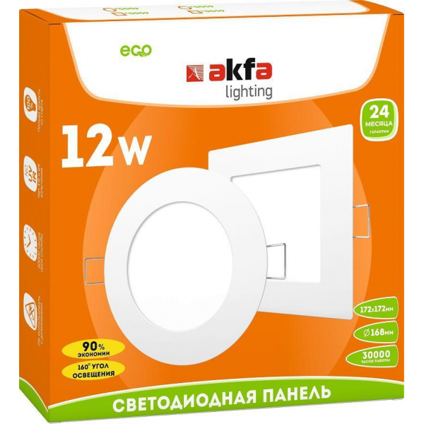 Встраиваемая светодиодная панель Akfa Lighting AK-LPS FLLPR00000017 Встраиваемая светодиодная панель Akfa Lighting AK-LPS FLLPR00000017