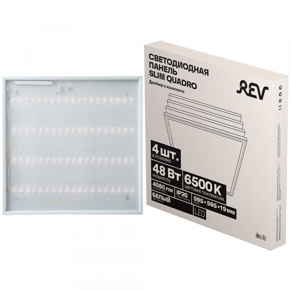 Светодиодная панель REV Slim Quadro 28975 3 Светодиодная панель REV Slim Quadro 28975 3