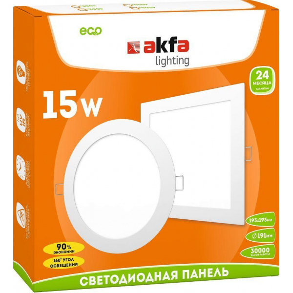 Встраиваемая светодиодная панель Akfa Lighting AK-LPS FLLPS150065A Встраиваемая светодиодная панель Akfa Lighting AK-LPS FLLPS150065A