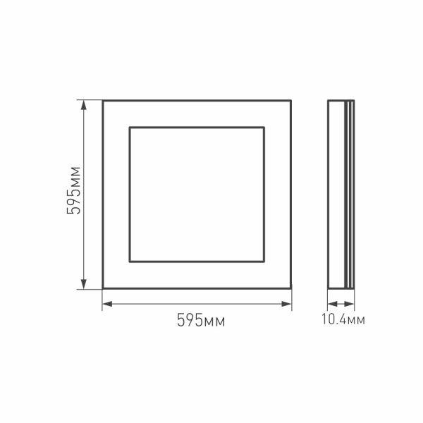 Светодиодная панель Arlight IM-S600x600-40W Warm3000 023146(2) Светодиодная панель Arlight IM-S600x600-40W Warm3000 023146(2)