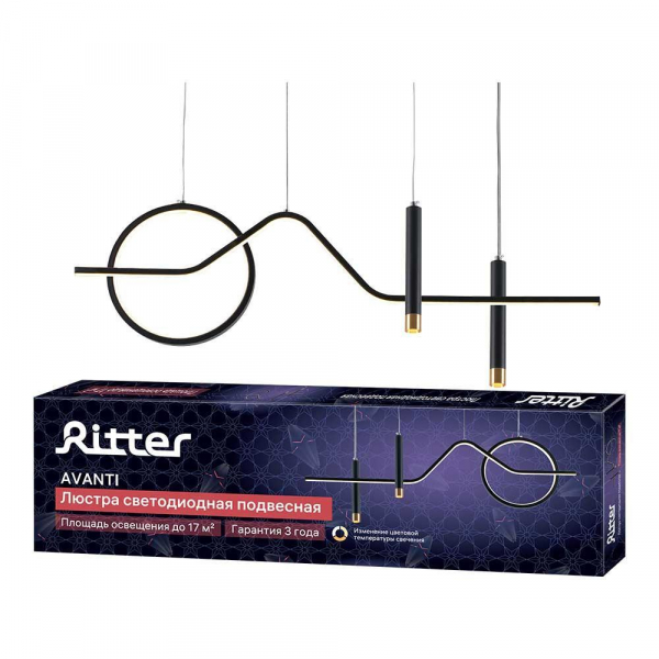 Подвесная люстра Ritter AVANTI 51620 4 Подвесная люстра Ritter AVANTI 51620 4