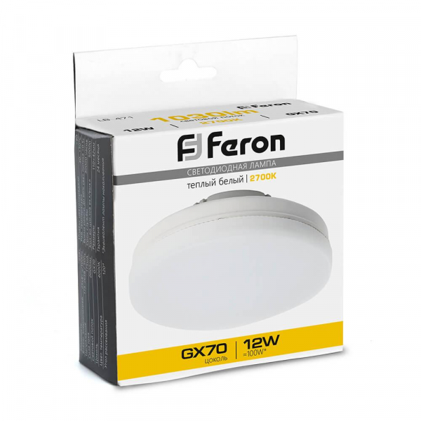 Лампа светодиодная Feron LB-471 GX70 12W 2700K 48300 Лампа светодиодная Feron LB-471 GX70 12W 2700K 48300