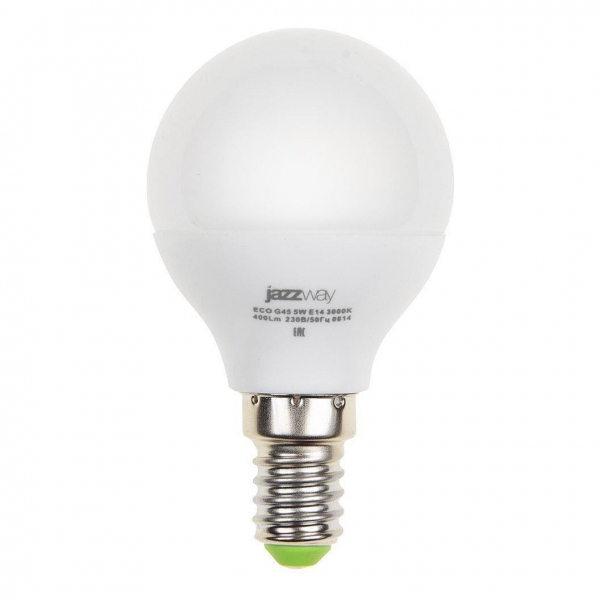 Лампа светодиодная Jazzway E14 5W 3000K матовая 1036896A Лампа светодиодная Jazzway E14 5W 3000K матовая 1036896A
