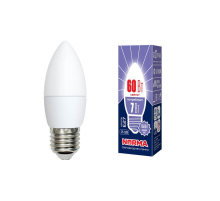 Лампа светодиодная E27 7W 6500K матовая LED-C37-7W/DW/E27/FR/NR UL-00003797 Лампа светодиодная E27 7W 6500K матовая LED-C37-7W/DW/E27/FR/NR UL-00003797