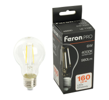 Лампа светодиодная Feron.PRO LB-1106 Шар E27 980LM 6W 175-265V 4000K 48890