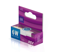 Лампа светодиодная REV JCD G9 6W 4000К нейтральный белый свет кукуруза 32384 6