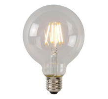 Лампа светодиодная Lucide E27 7W 2700К прозрачная 49081/07/60