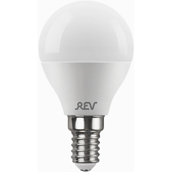 Лампа светодиодная REV G45 Е14 7W 6500K холодный белый свет шар 32503 1 Лампа светодиодная REV G45 Е14 7W 6500K холодный белый свет шар 32503 1